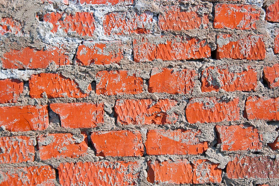 bricks, brickwall, brickwork, brown, building, dirty, horizontal HD wallpaper