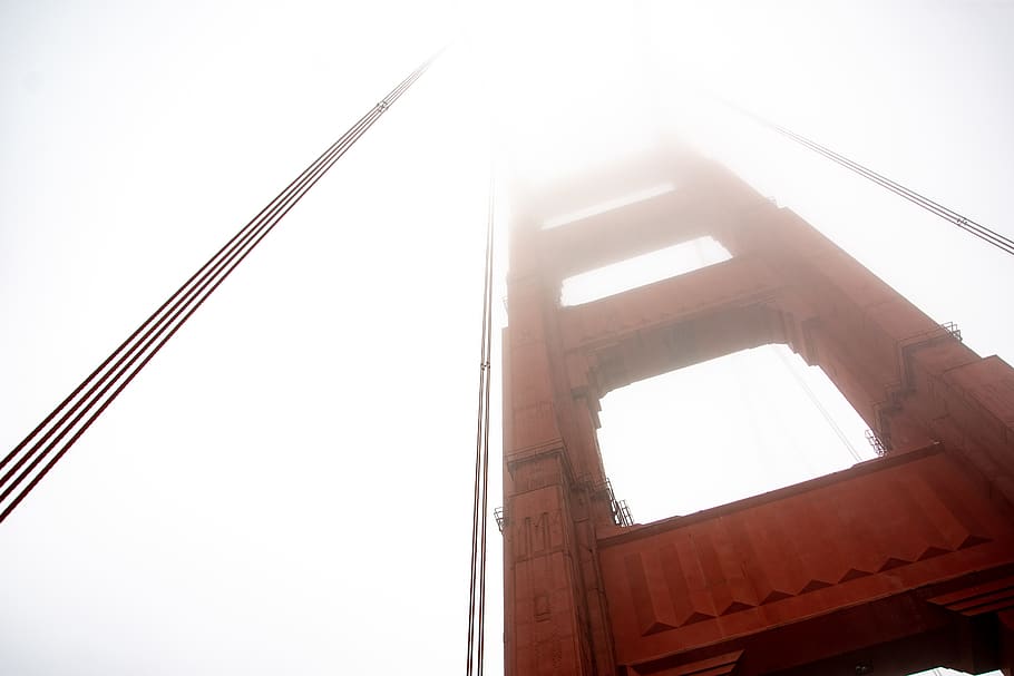 golden gate bridge, united states, san francisco, triangle, building HD wallpaper