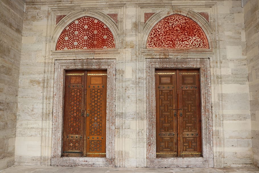 door, cami, on, date, architecture, magnificent, fatih, istanbul, HD wallpaper