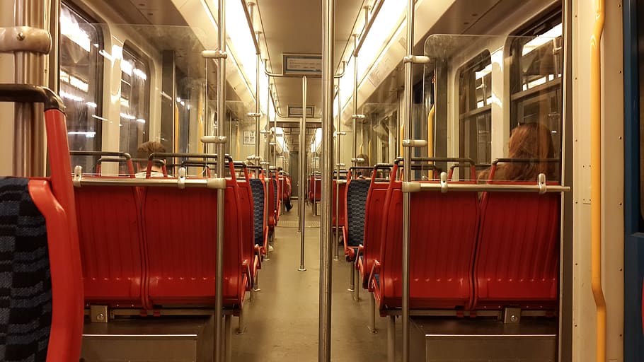 subway, metro, public transportation, seat, vehicle interior HD wallpaper
