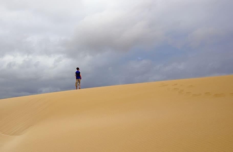 spanien, la oliva, dunes, sand, land, sand dune, sky, desert HD wallpaper