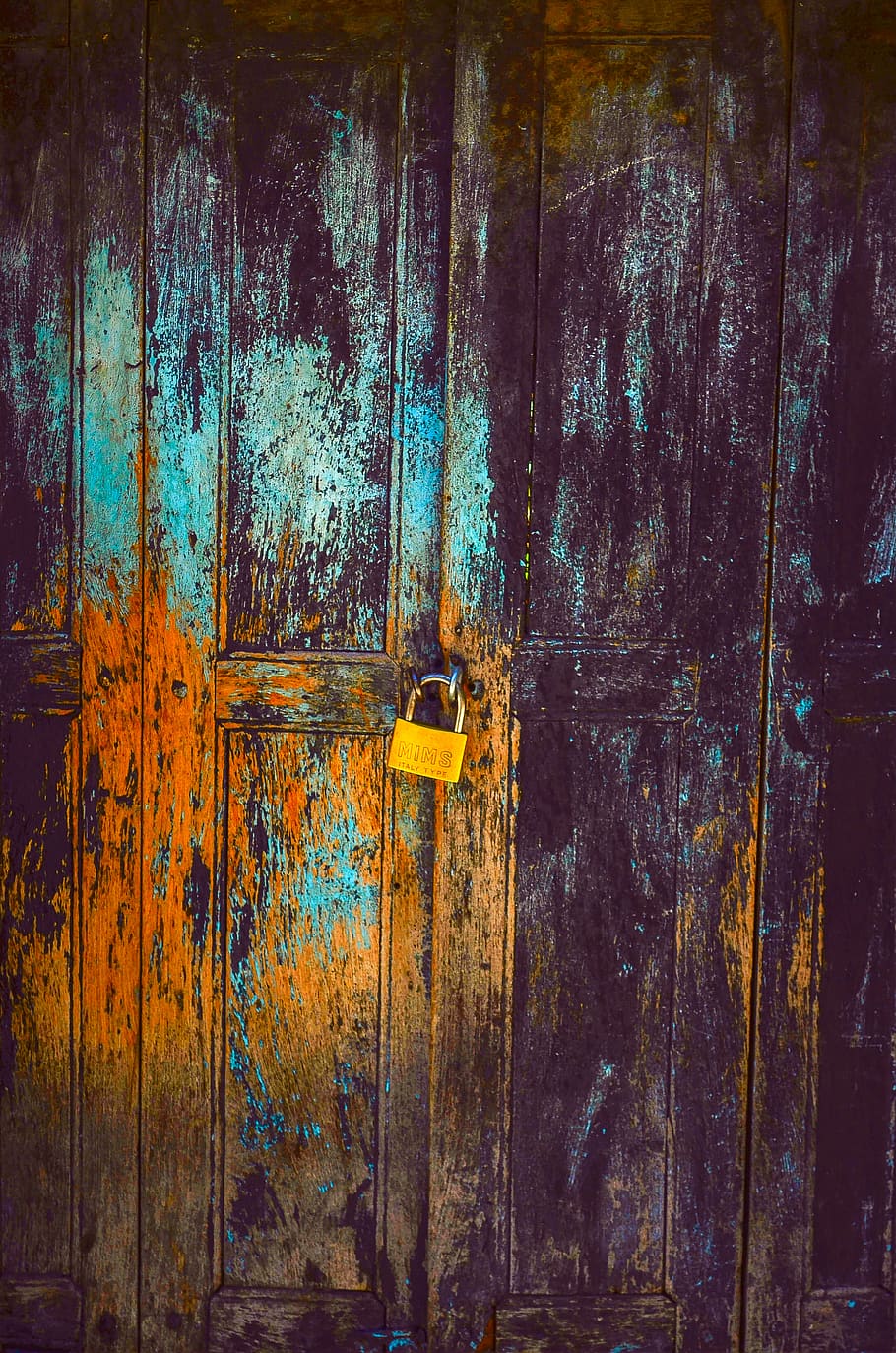 wood, door, hardwood, rust, art, painting, texture, number HD wallpaper