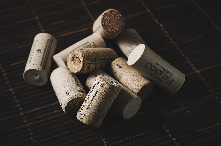 Close-up Photo of Brown Cork Wood Lot, shapes, wood - material HD wallpaper