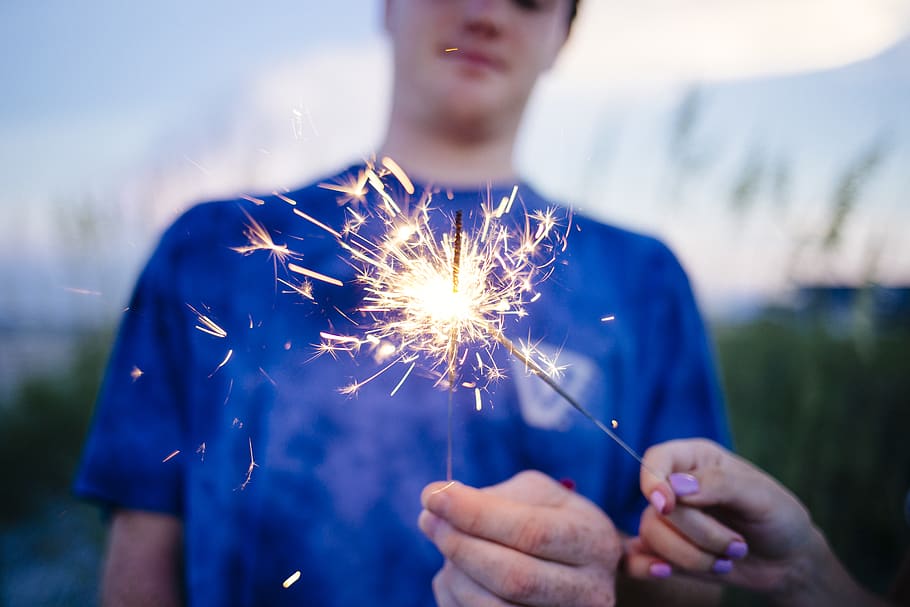 sparkler, boy, july, fourth, firework, model, vintage, cool HD wallpaper