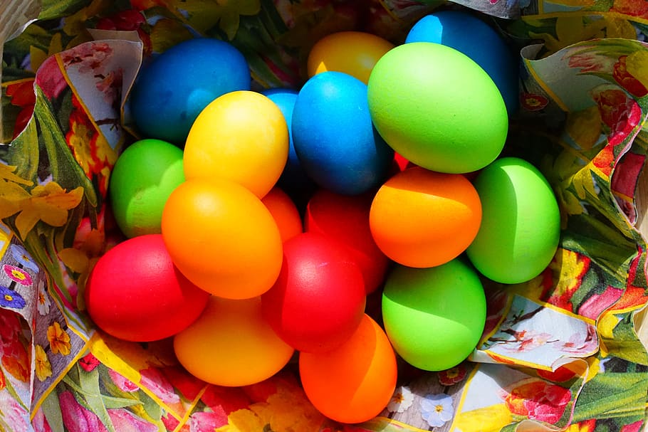 easter eggs, colorful, happy easter, easter egg painting, colored HD wallpaper