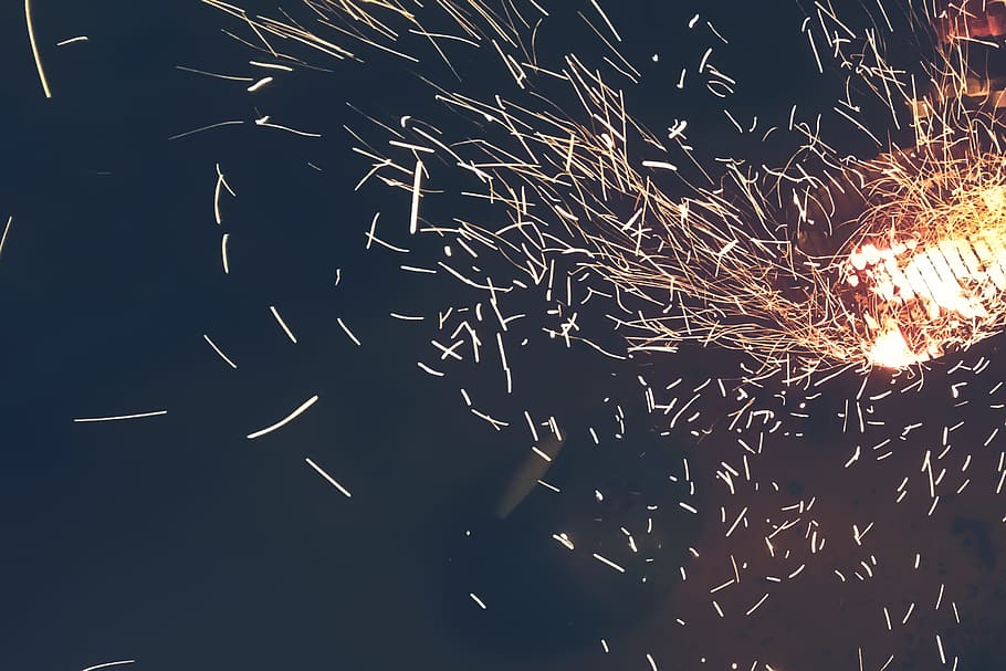 barbeque, barbecue, fire, spark, eat, carbon, night, grid, wire HD wallpaper