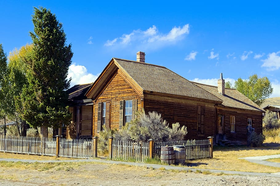 roe-graves house, bannack, montana, ghost, town, abandoned, HD wallpaper