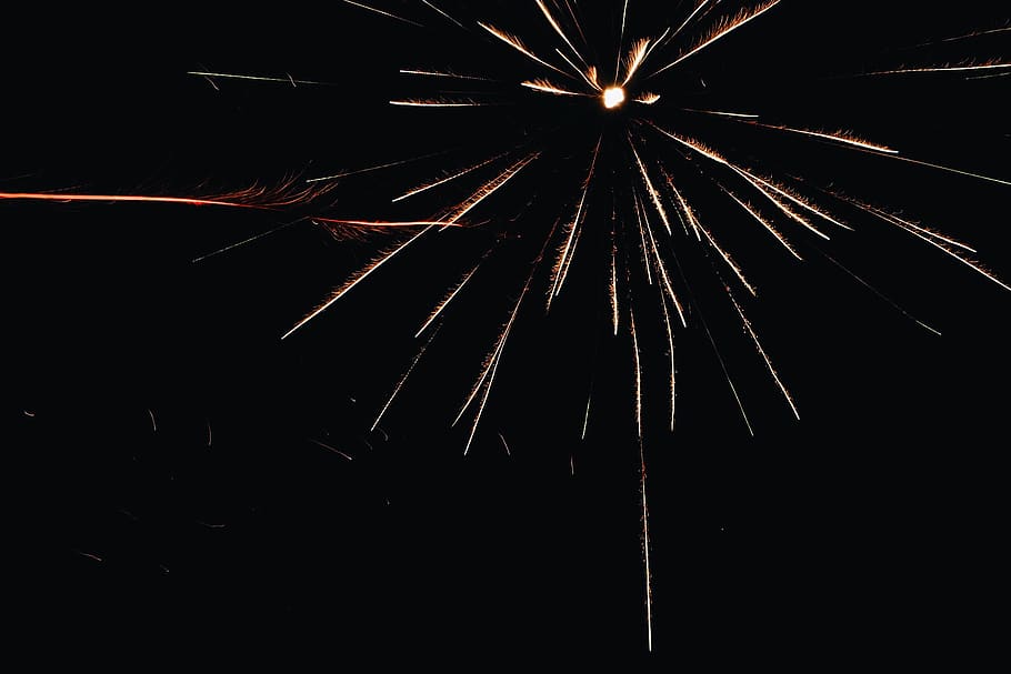 firework, fun, sky, night, party, 2016, new year, illuminated HD wallpaper