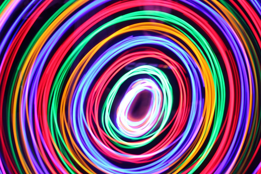 multicolored lights, multi colored, pattern, no people, abstract HD wallpaper