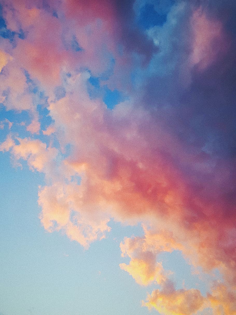 nature, outdoors, weather, cloud, cumulus, fire, flame, bonfire HD wallpaper