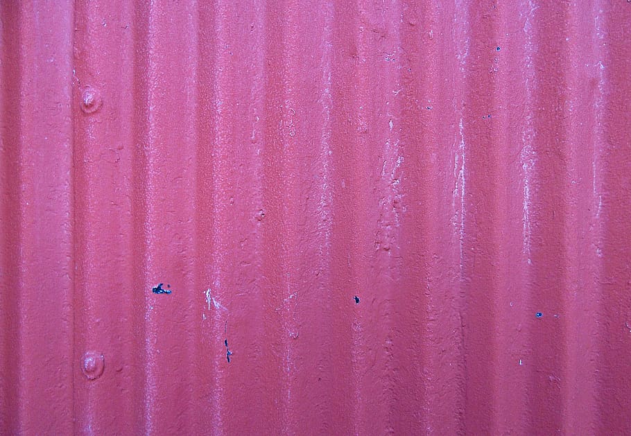 pink surface, velvet, red, painted metal, distressed, corrugations, HD wallpaper