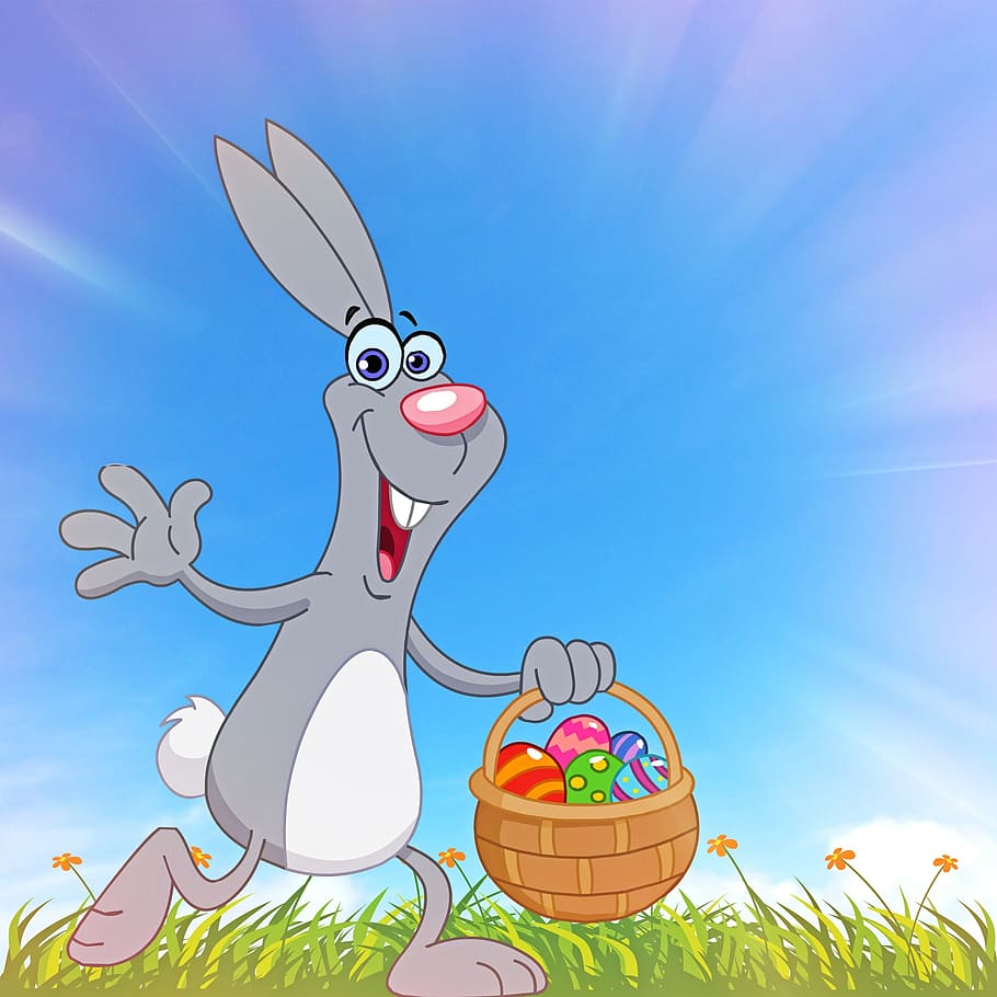 Happy, easter, card, paper, greeting, sky, representation, animal representation HD wallpaper