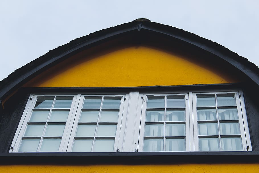home decor, window, shutter, curtain, window shade, roof, symbol HD wallpaper