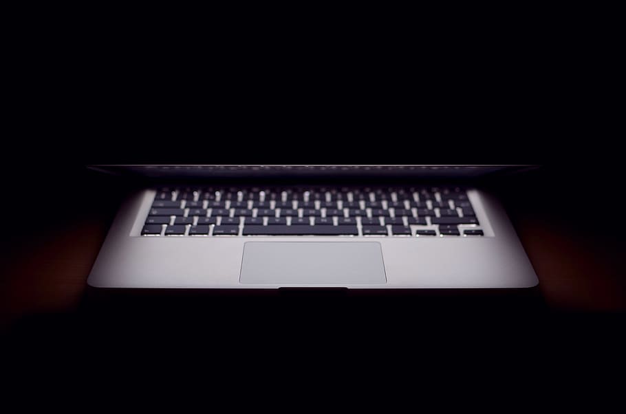 laptop, computer, macbook, light, technology, white, internet HD wallpaper