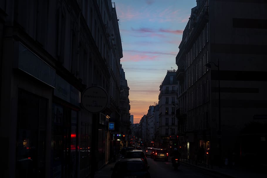 france, paris, light, sunset, architecture, city, sky, buildings HD wallpaper