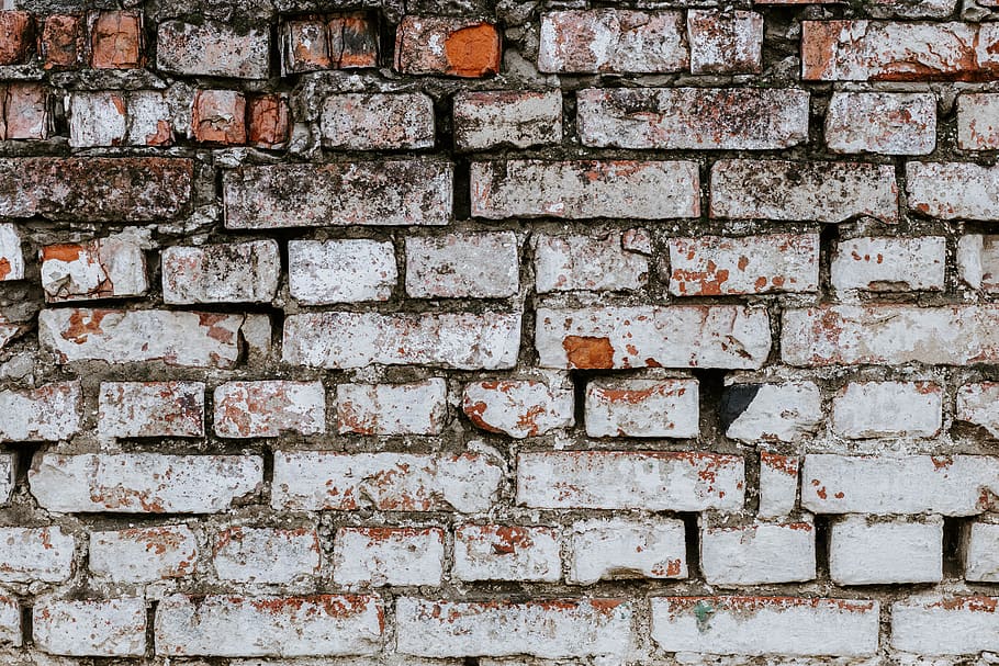 brown and white brick wall, texture, pattern, grunge, bricks HD wallpaper