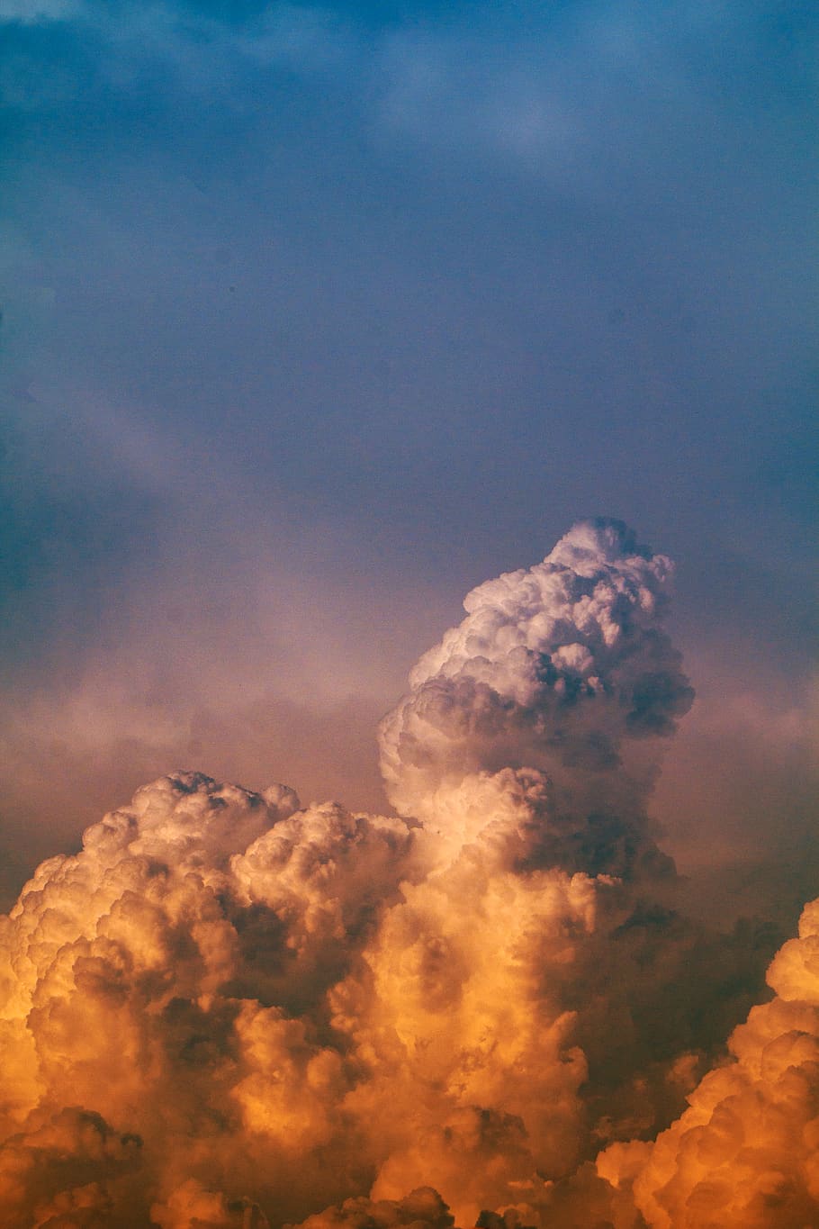 white clouds, cloud - sky, beauty in nature, tranquility, tranquil scene HD wallpaper