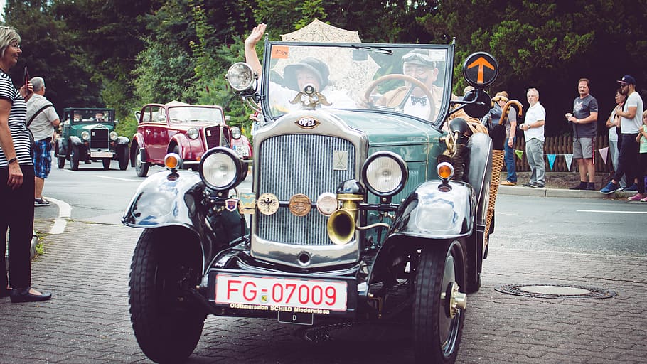 car, old, mode of transportation, land vehicle, real people HD wallpaper