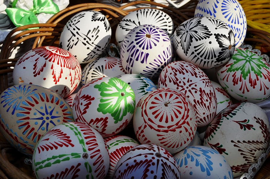 model, traditional, handcrafted, easter eggs, still life, no people HD wallpaper