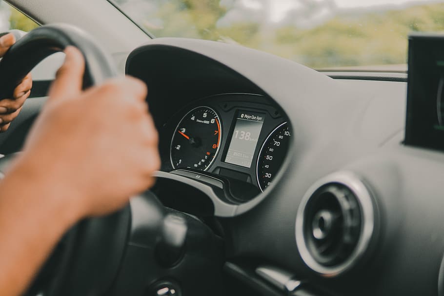 person driving vehicle, dashboard, hand, left hand drive, dial HD wallpaper