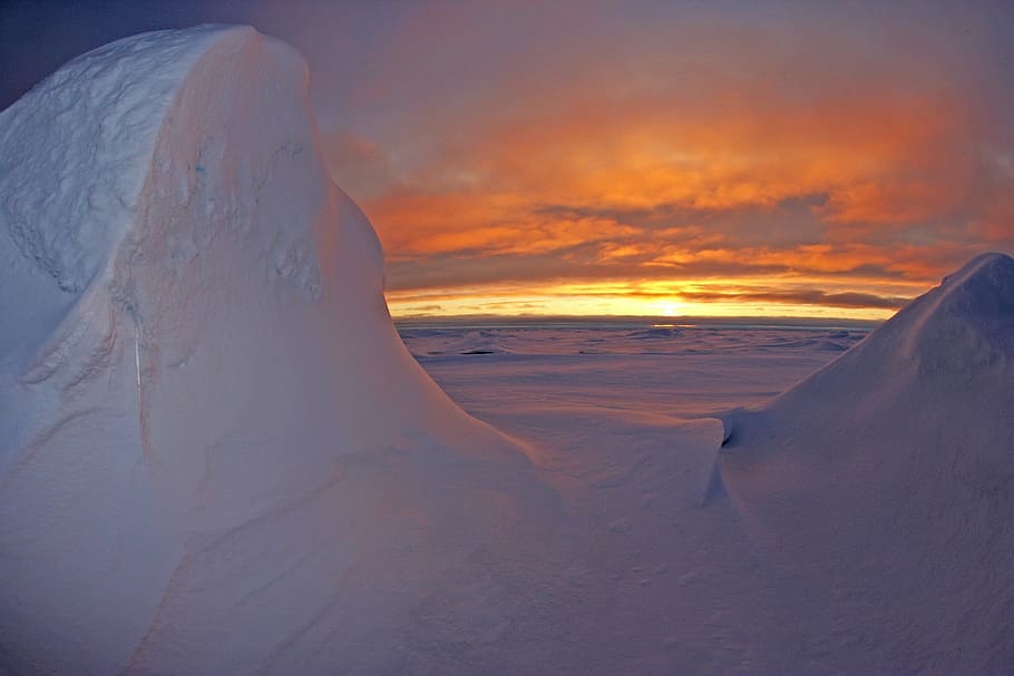 ocean, arctic, ice, snow, winter, frozen, cold, white, sky HD wallpaper