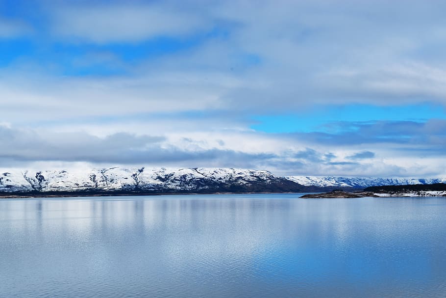 argentina, parque nacional los glaciares, reflection, snow, HD wallpaper