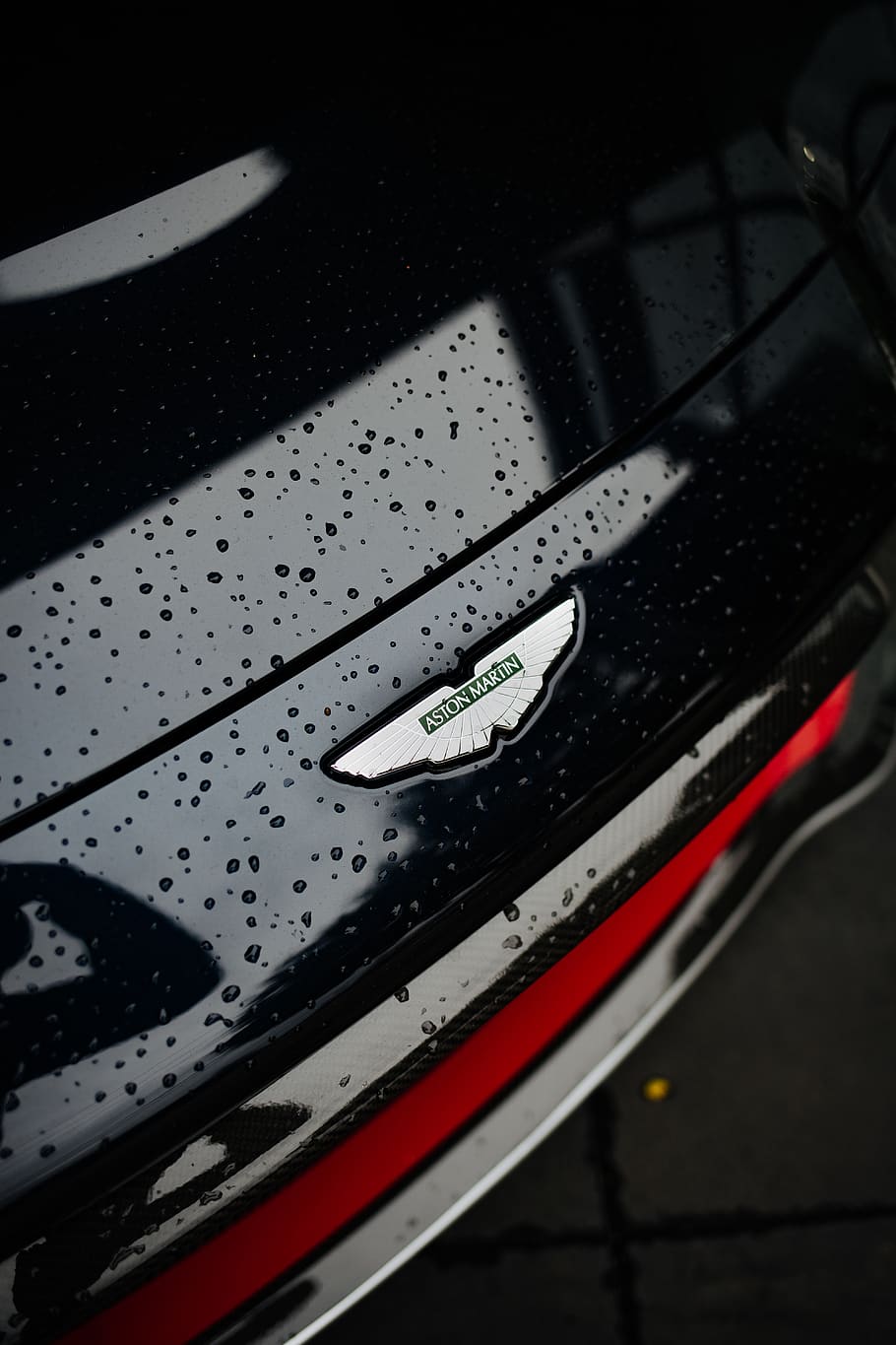 close-up photo of Aston Martin logo, no people, transportation, HD wallpaper