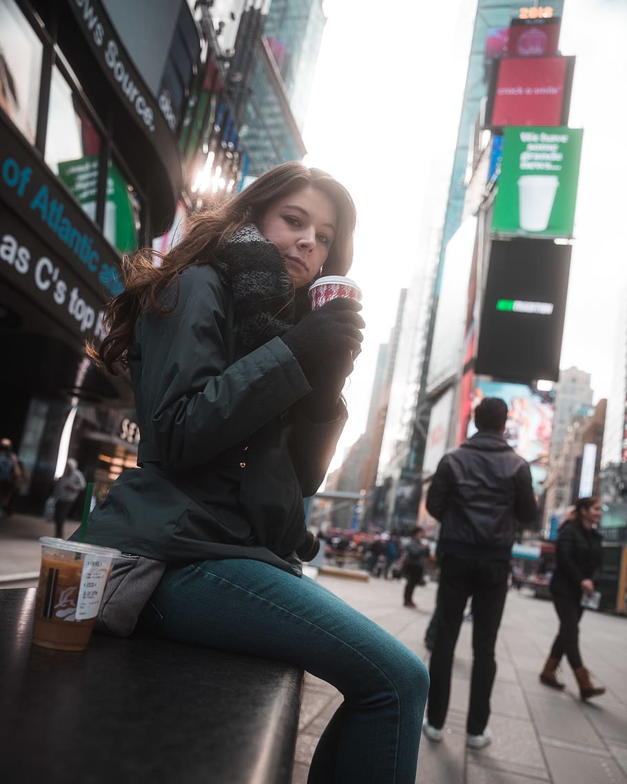 #city, #newyork, #timessquare, #coffee, #starbucks, #winter, HD wallpaper