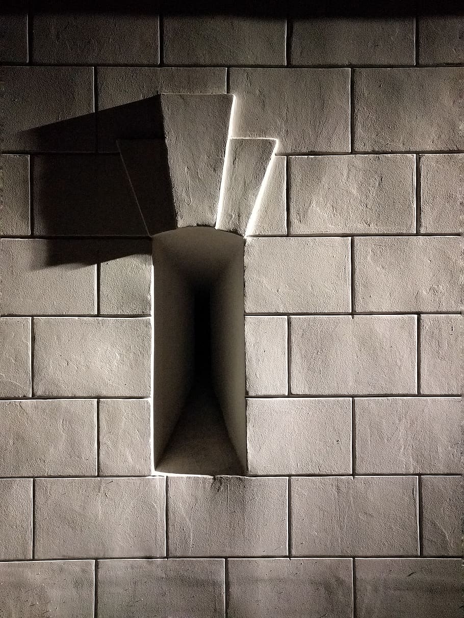 white concrete brick wall, wall - building feature, indoors, no people HD wallpaper