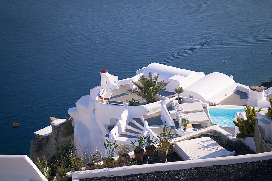 water, high angle view, sea, nature, no people, white color HD wallpaper