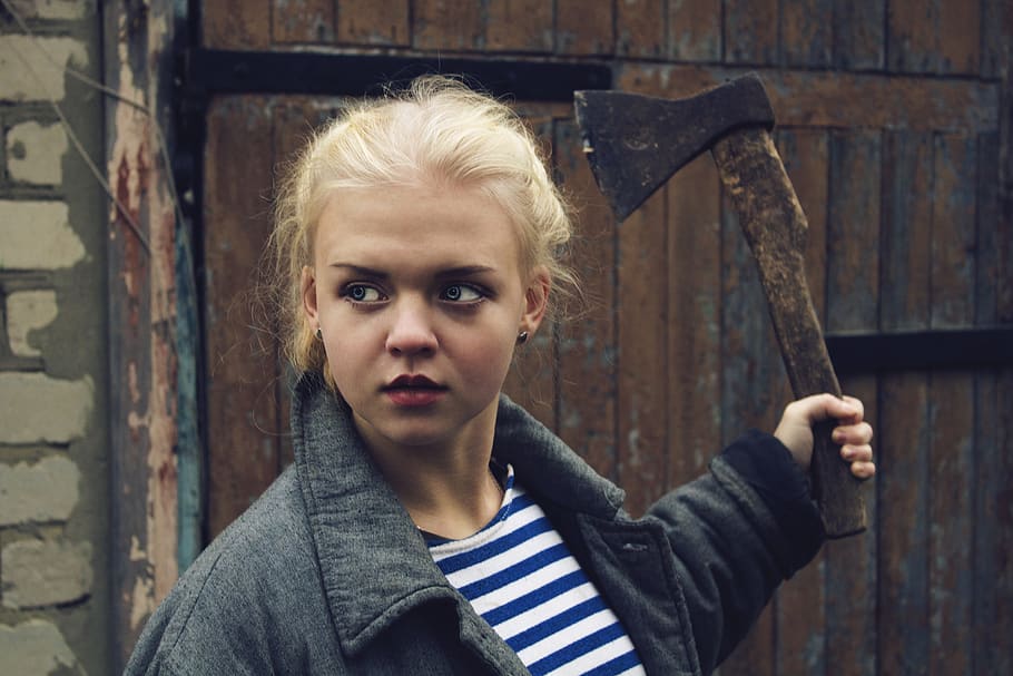 russia, portrait, blond hair, headshot, one person, young adult HD wallpaper
