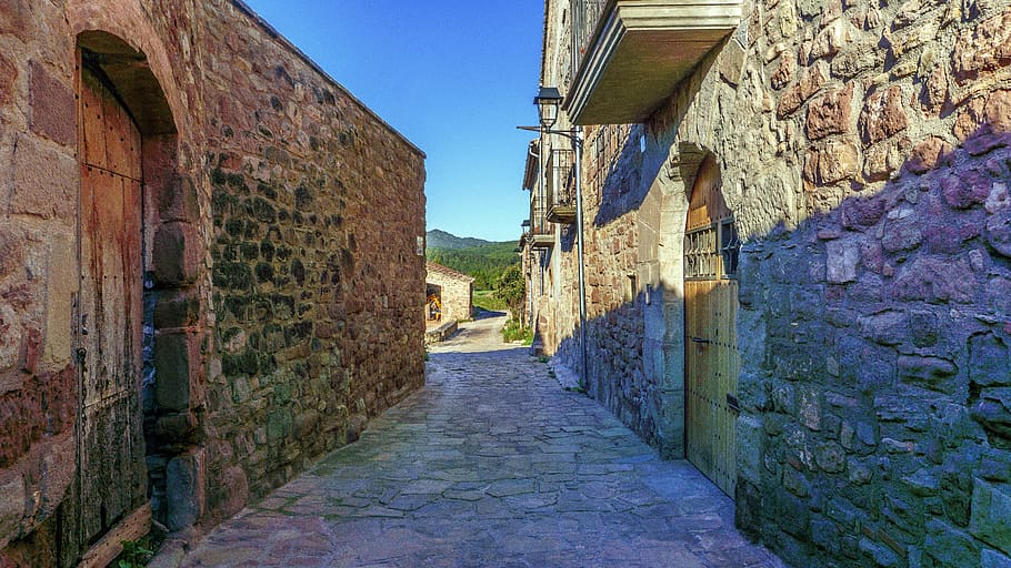 architecture, old, wall, house, gothic, building, stone, door HD wallpaper