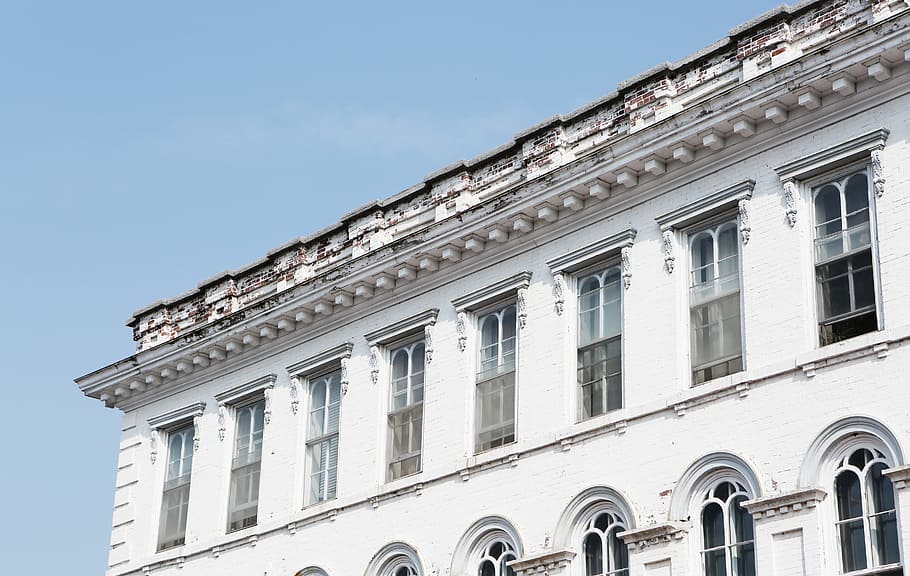 old, building, white, architecture, building exterior, built structure HD wallpaper
