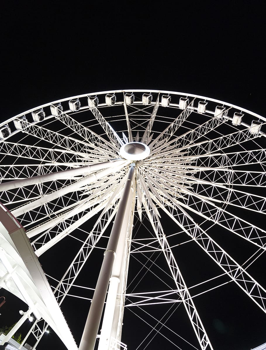 canada, niagara falls, amusement park ride, ferris wheel, arts culture and entertainment HD wallpaper