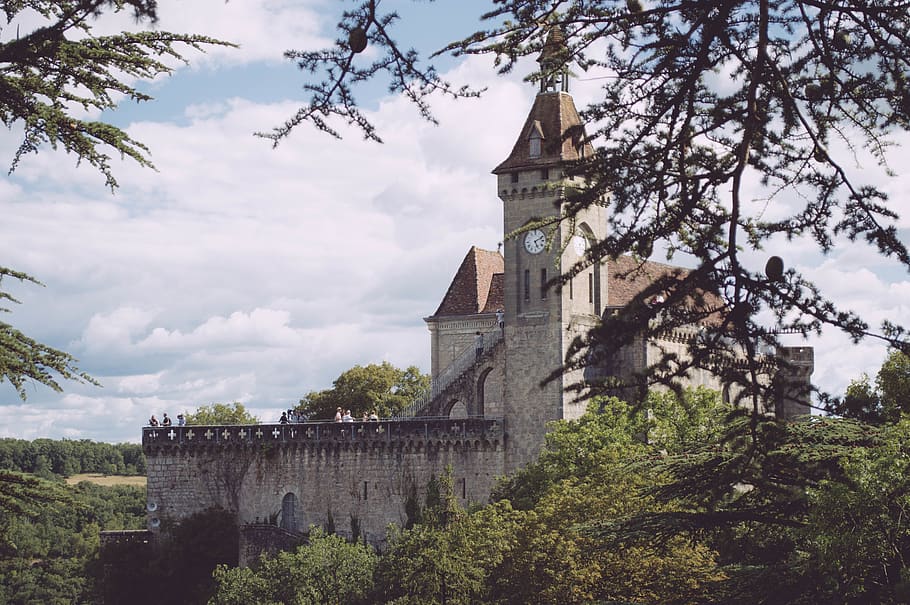 france, architecture, tree, built structure, plant, building exterior HD wallpaper