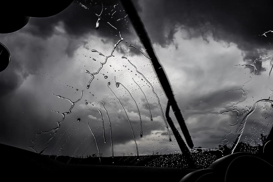 mini, cooper, minicooper, vehicle, car, rainy, clouds, shoot HD wallpaper
