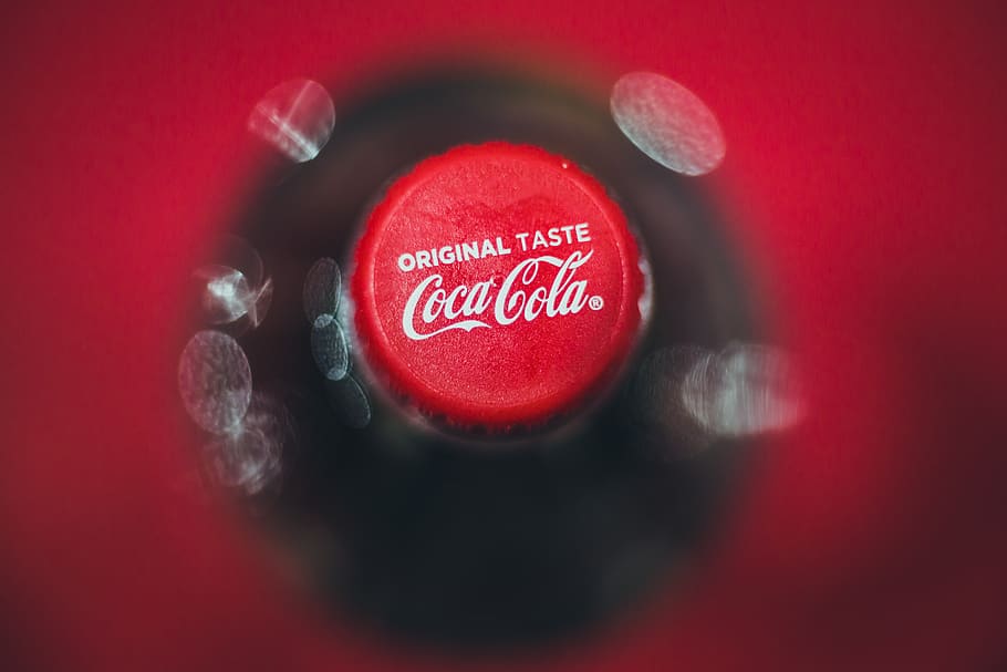 soda, coca cola, drink, red, text, western script, close-up HD wallpaper