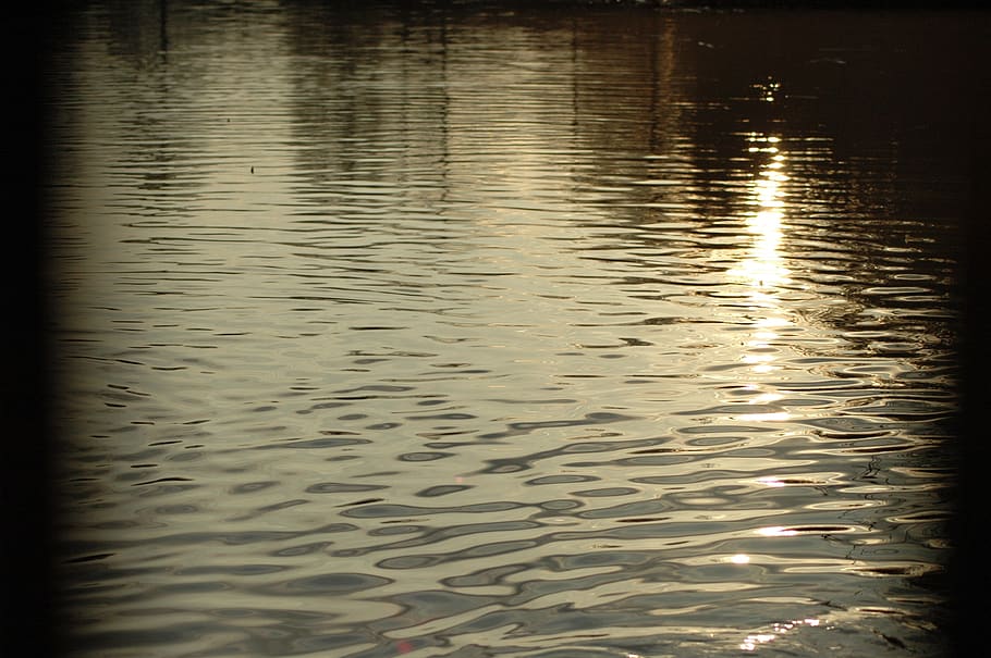 water, waves, pond, lake, waterfront, reflection, rippled, no people HD wallpaper