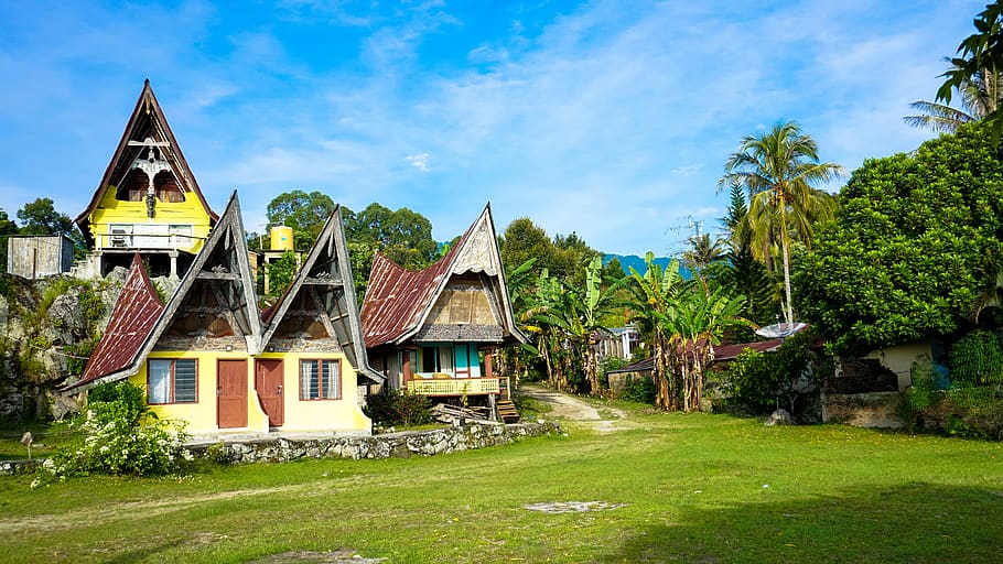lake toba, north sumatra, terrain, tropical, home, asia, samosir, HD wallpaper