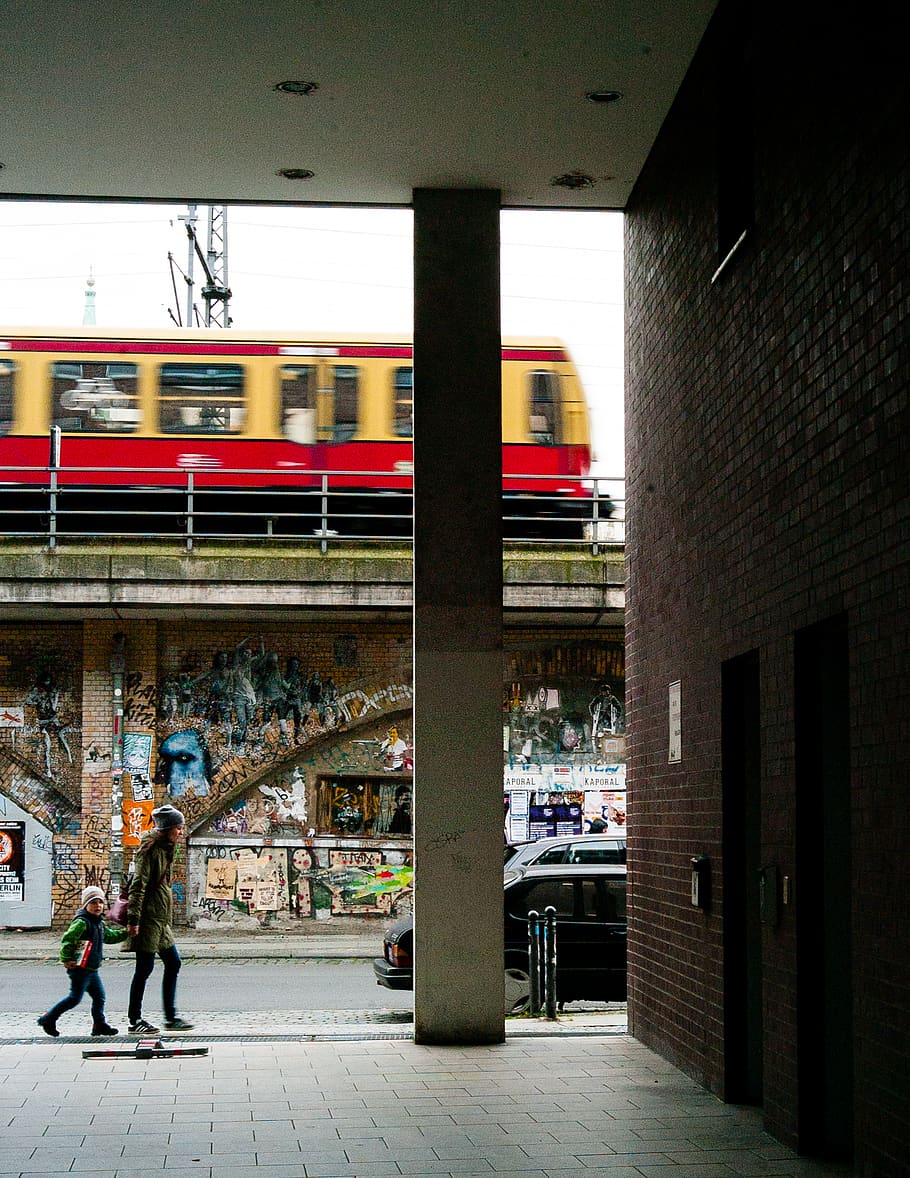 berlin, germany, subway, bridge, arch, pillar, brick, architecture HD wallpaper