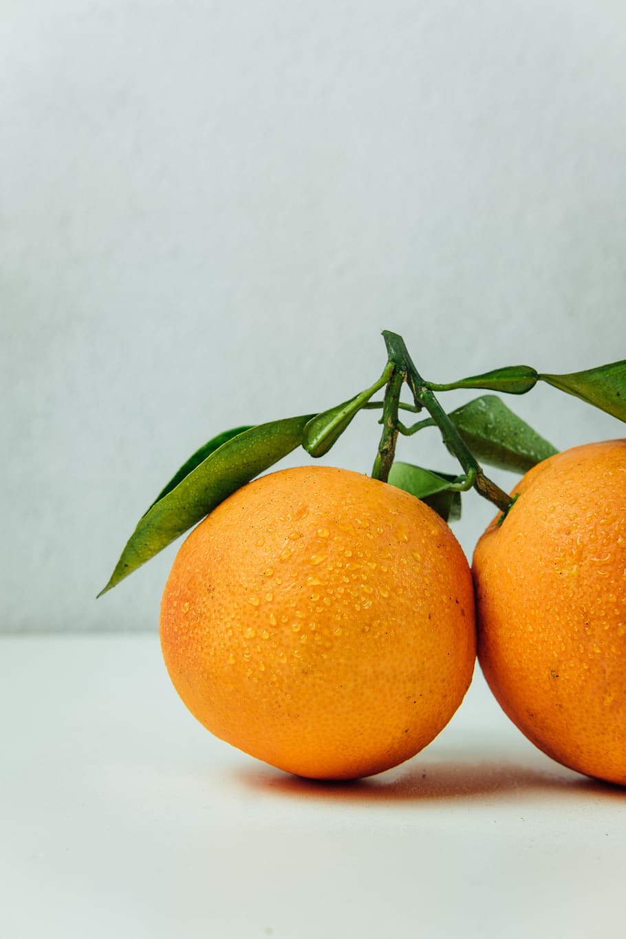 two orange fruits on table, food, healthy eating, food and drink HD wallpaper