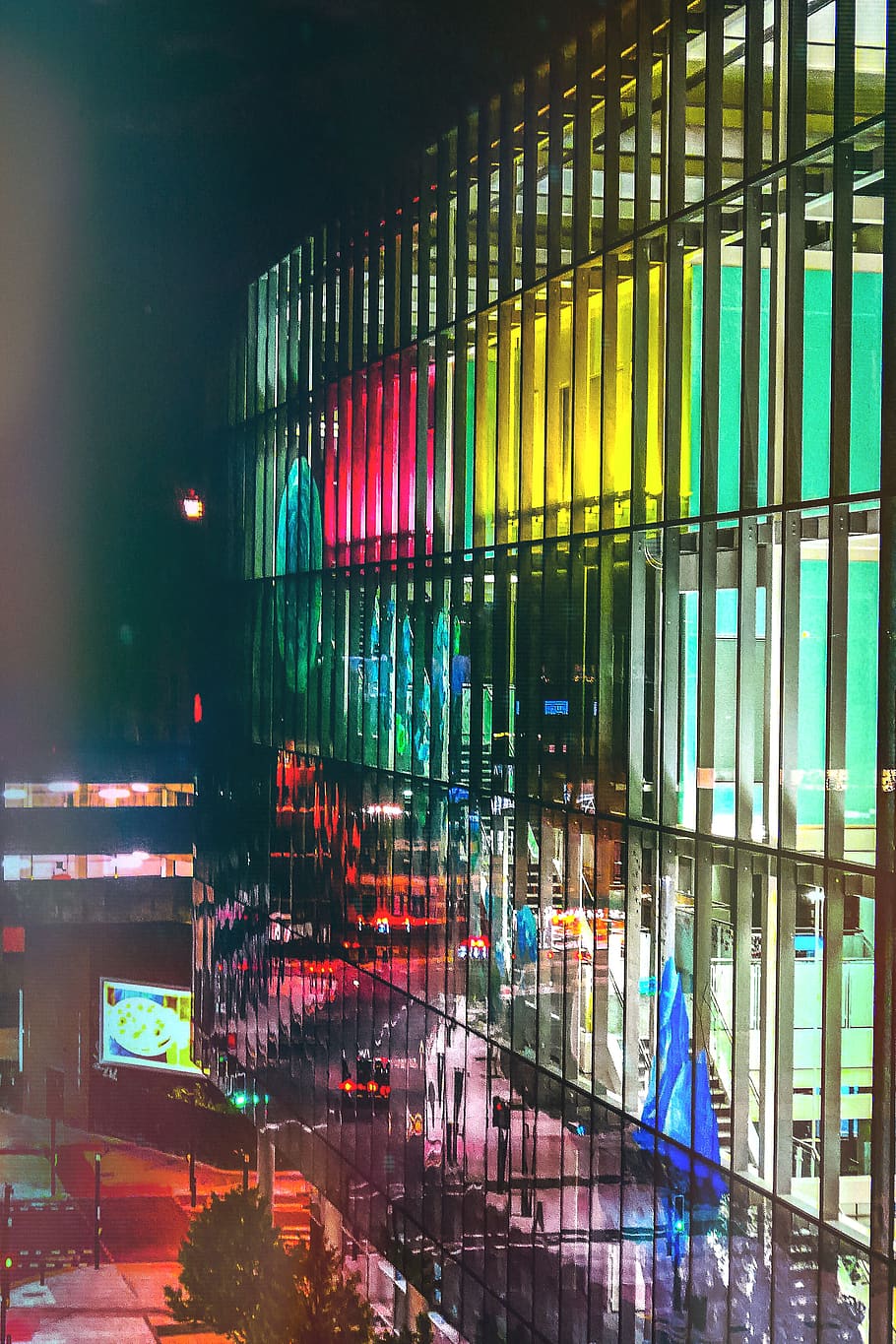 lights, colors, colours, night, nightlife, city, city life HD wallpaper
