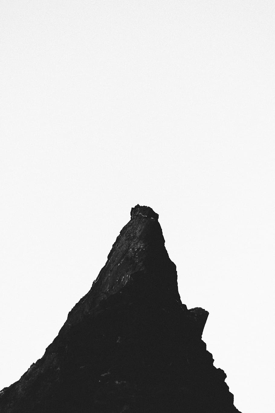 black ash on white background, cliff, nature, outdoors, silhouette, HD wallpaper
