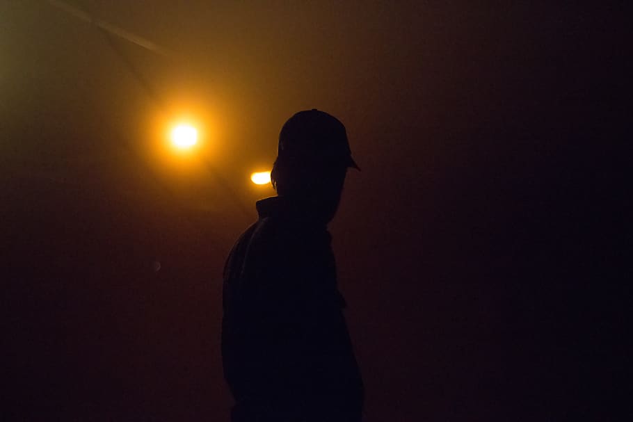 fog, night, summer, moody, tones, hd, travel, explore, silhouette HD wallpaper