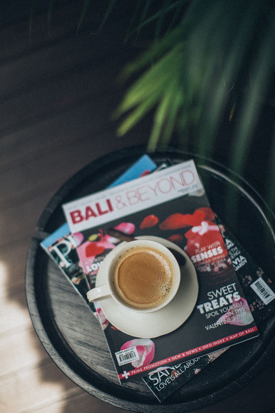 White Ceramic Mug With Filled Coffee on Magazine Book, brown HD wallpaper
