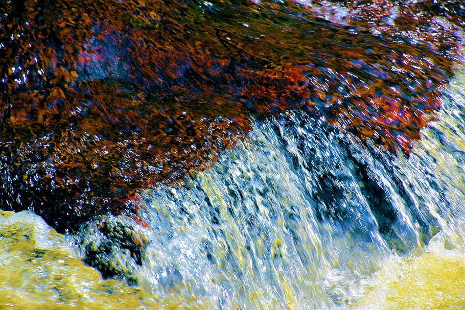 canada, haliburton, water, motion, rock, sea, beauty in nature HD wallpaper