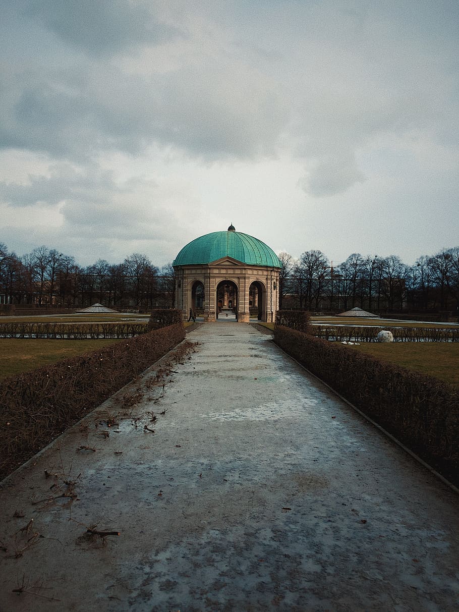 germany, münchen, hofgarten, cloud - sky, architecture, built structure HD wallpaper