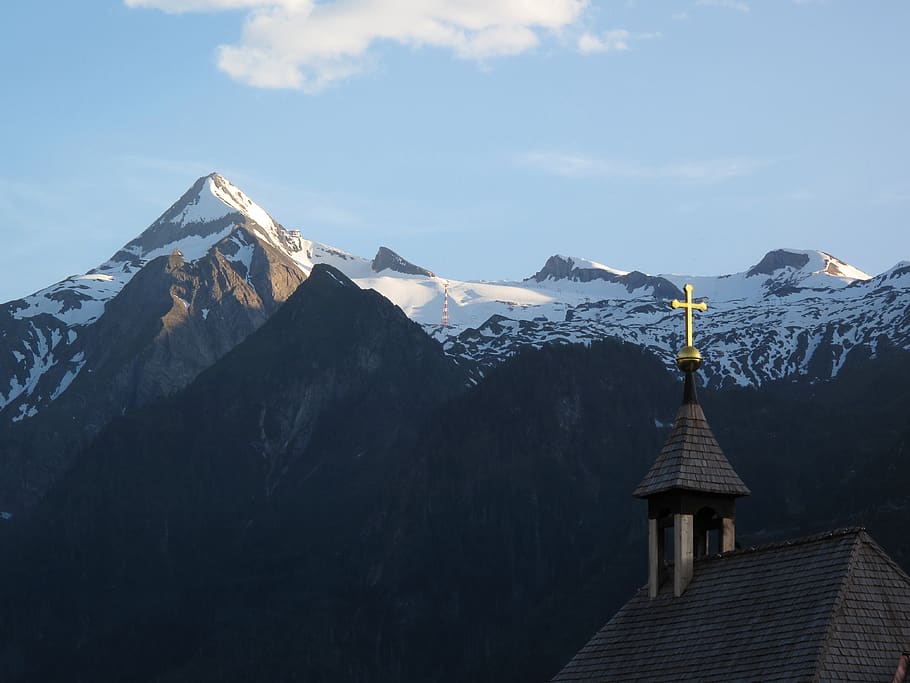 mountain, church, cold temperature, architecture, mountain range HD wallpaper
