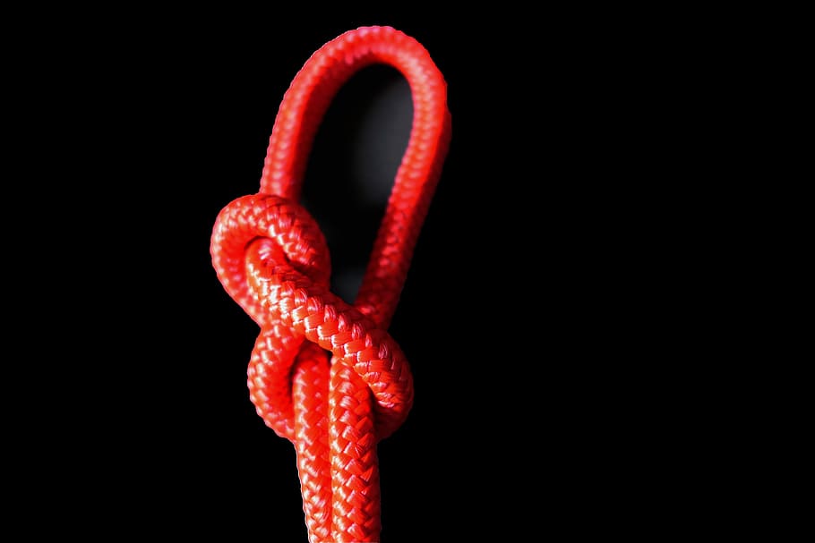 Rope Knot, various, studio shot, red, black background, food and drink HD wallpaper