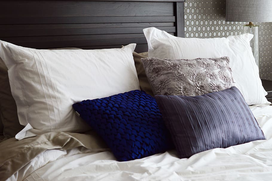 Bedroom Pillows, various, home, house, interior, interiors, furniture, HD wallpaper